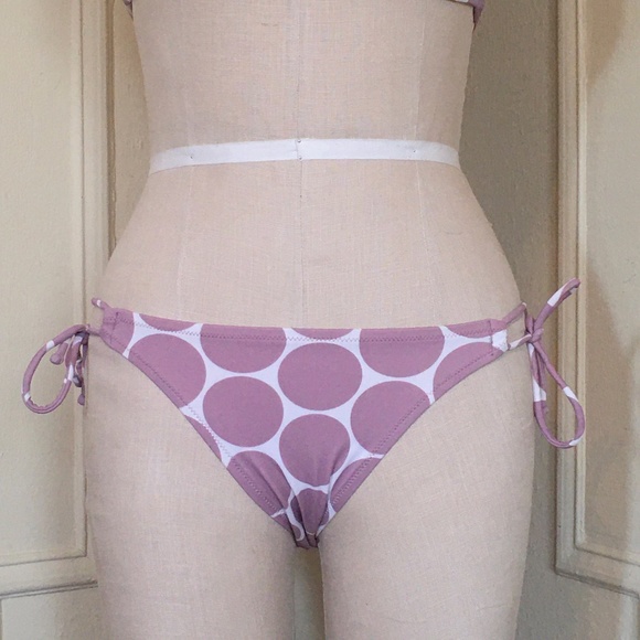 VS Smoky Lilac String Tie Bikini Swimsuit Bottoms - Picture 1 of 9